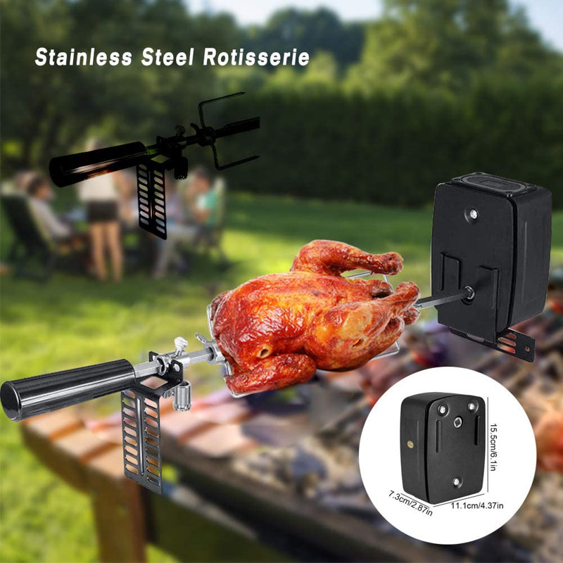 Bbq rotisserie kit hot sale